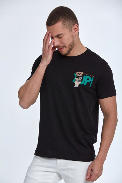 Enara Printed Men's T-Shirt Black 