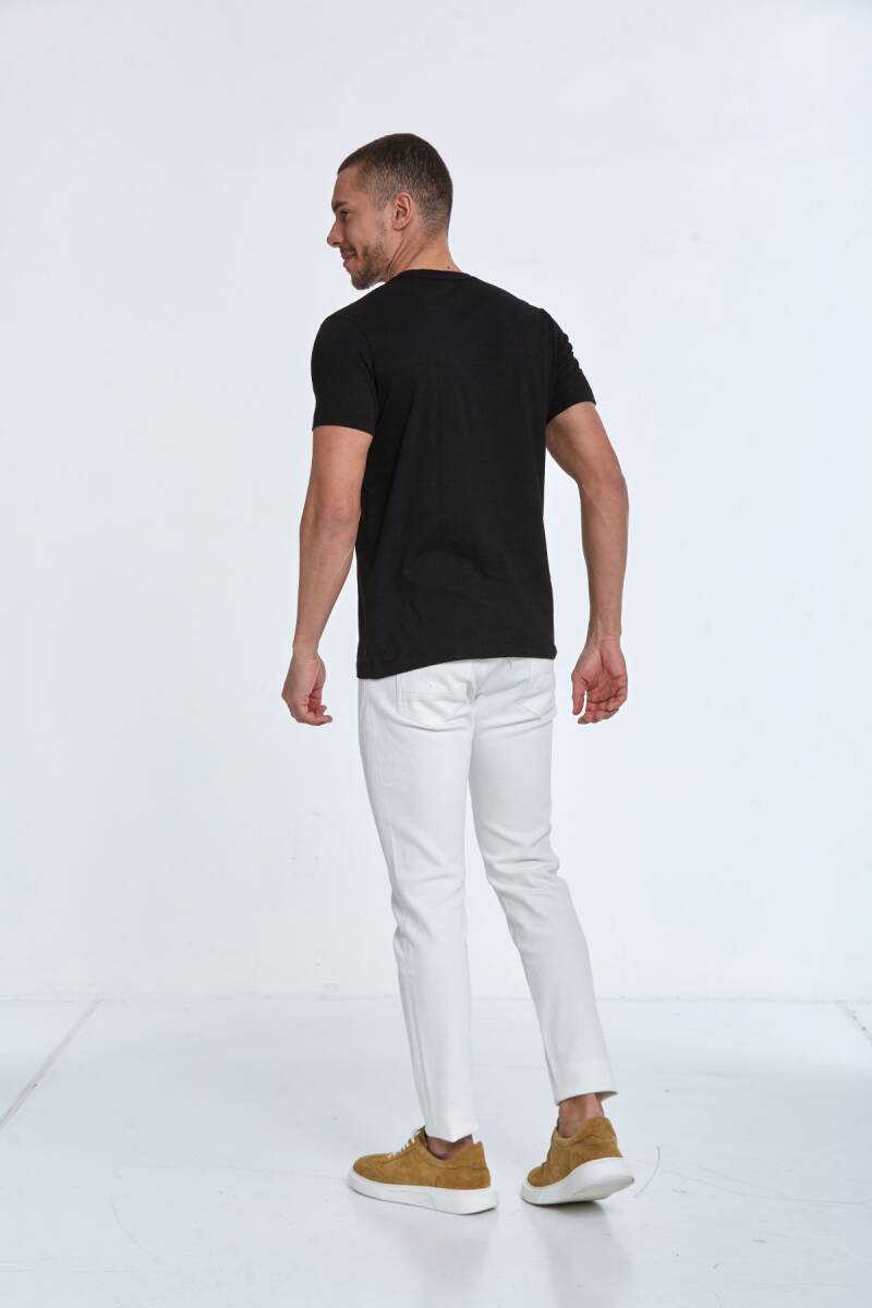 Enara Printed Men's T-Shirt Black - 5