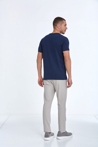 Enara Printed Men's T-Shirt Navy Blue - 5