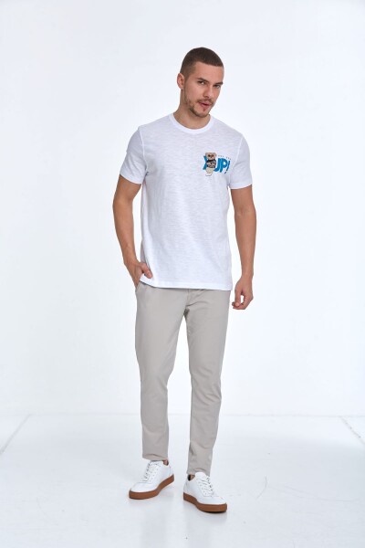 Enara Printed Men's T-Shirt White - 2