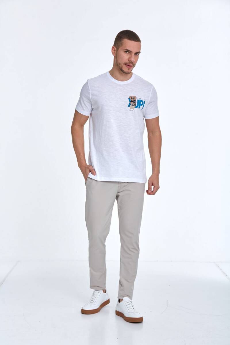 Enara Printed Men's T-Shirt White - 2