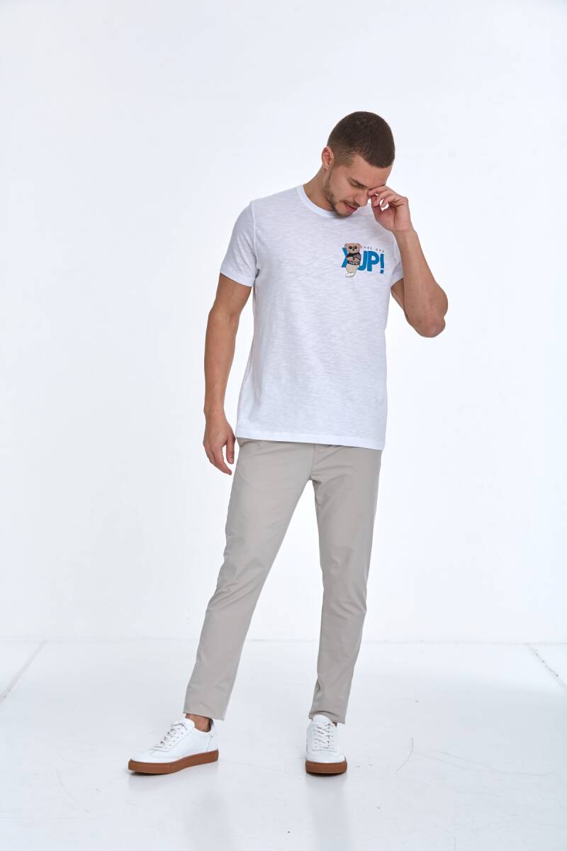 Enara Printed Men's T-Shirt White - 3