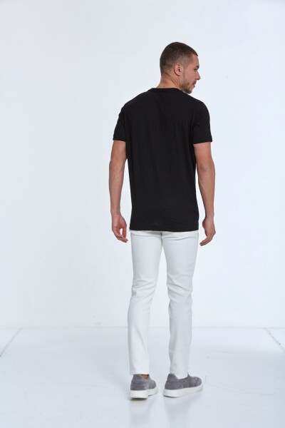 Enrique Printed Men's T-Shirt Black - 5