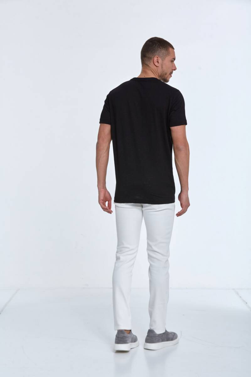 Enrique Printed Men's T-Shirt Black - 5