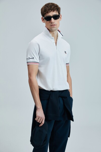 Eros Smart Erkek Polo Tişört Beyaz - 3