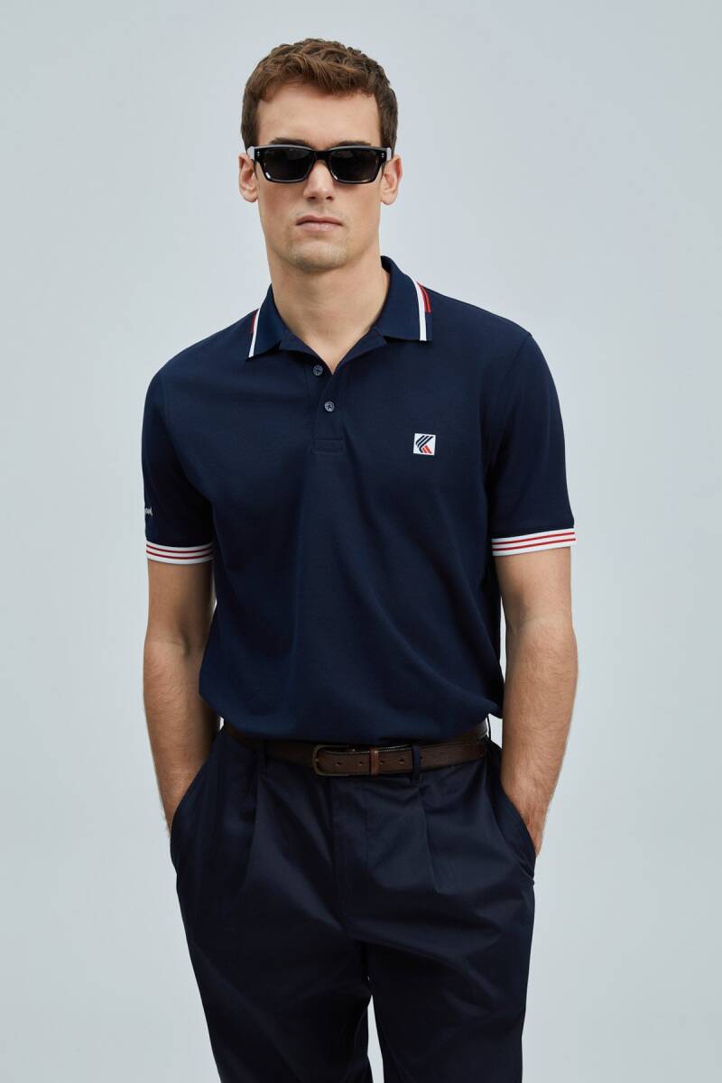 Eros Smart Erkek Polo Tişört Lacivert - 1