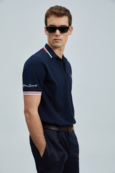 Eros Smart Erkek Polo Tişört Lacivert - 3