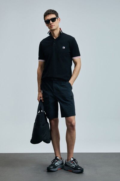 Eros Smart Erkek Polo Tişört Siyah - LUFIAN (1)