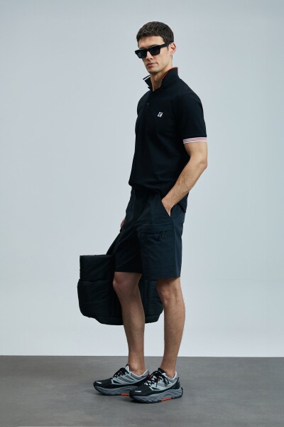 Eros Smart Erkek Polo Tişört Siyah - 4