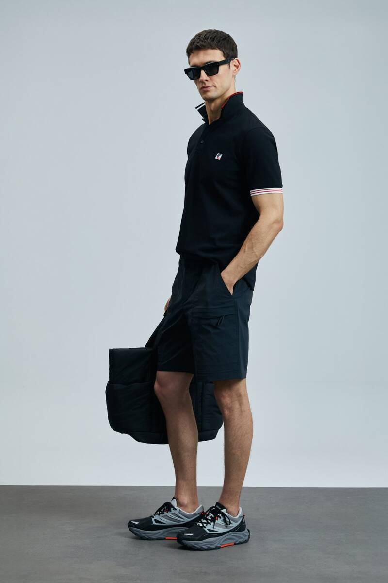 Eros Smart Erkek Polo Tişört Siyah - 4