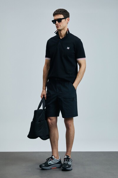 Eros Smart Erkek Polo Tişört Siyah - 5