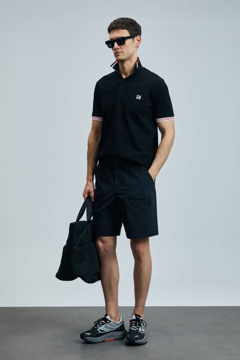 Eros Smart Erkek Polo Tişört Siyah - 5