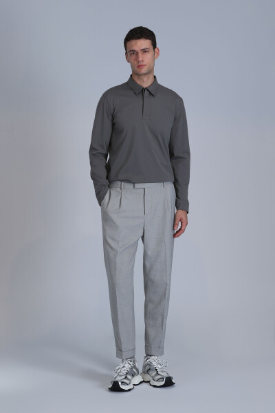 Evan Erkek Uzun Kol Tişört Nefti Yeşil - LUFIAN (1)