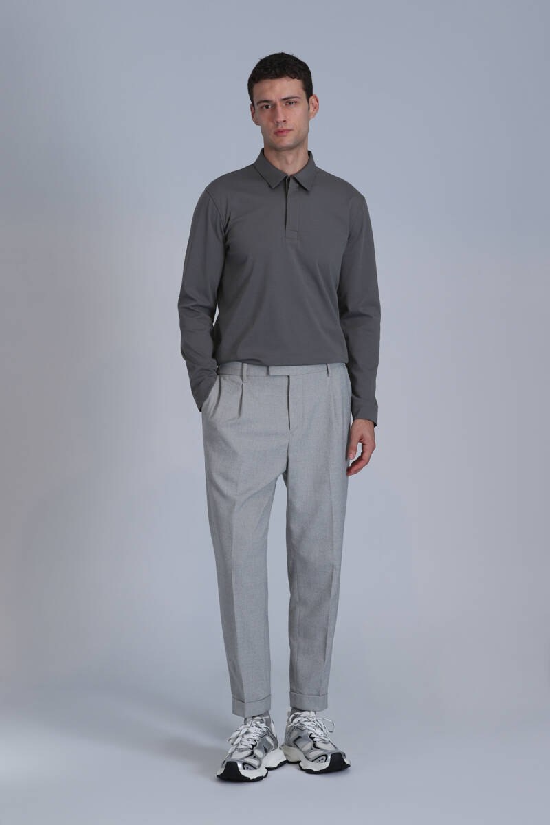 Evan Erkek Uzun Kol Tişört Nefti Yeşil - 2