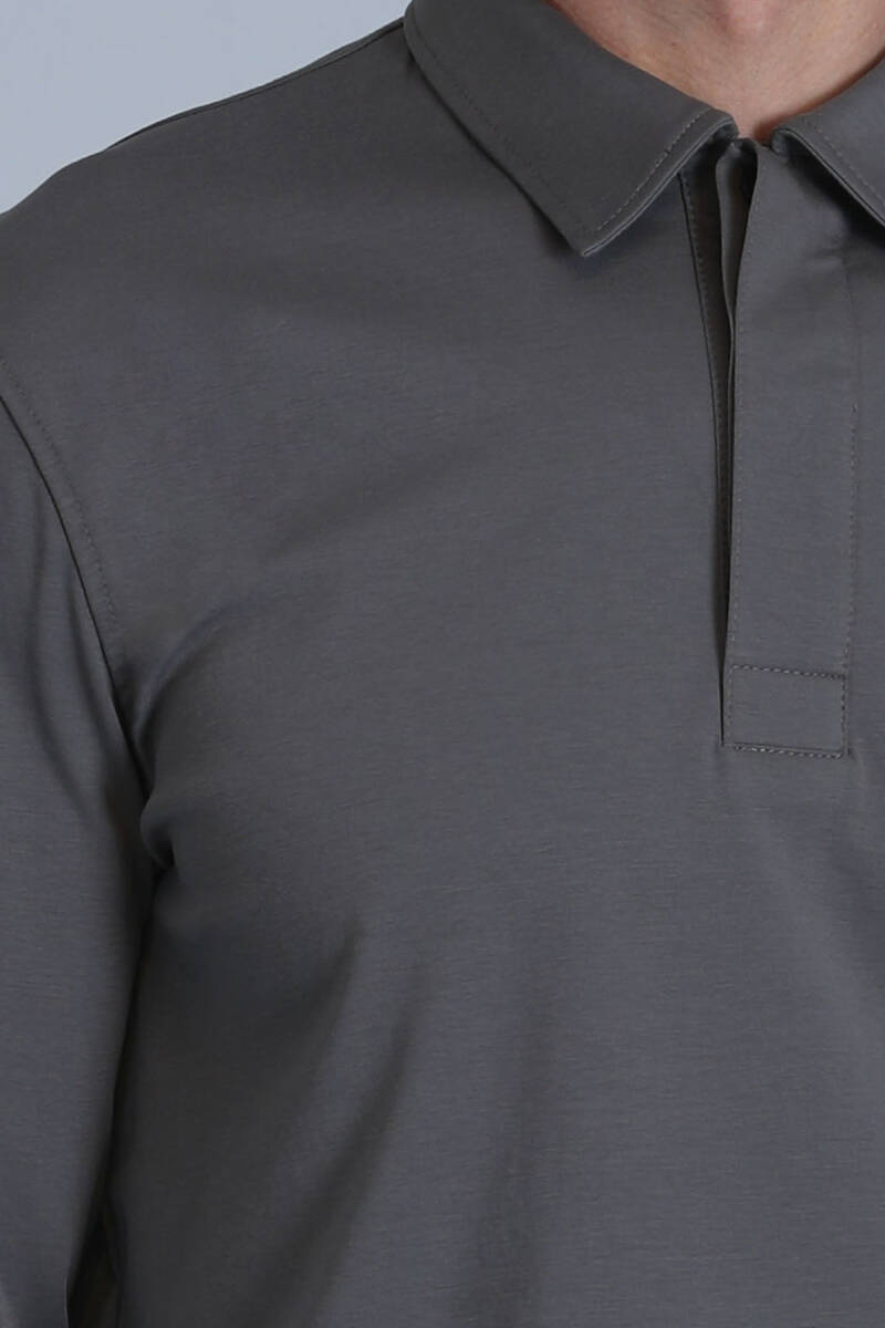 Evan Erkek Uzun Kol Tişört Nefti Yeşil - 3