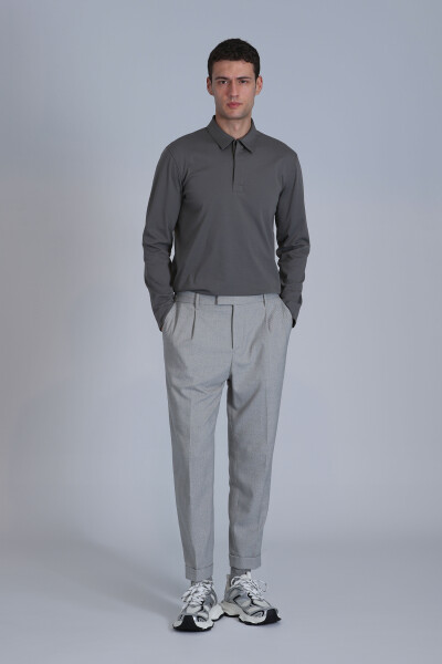 Evan Erkek Uzun Kol Tişört Nefti Yeşil - 4