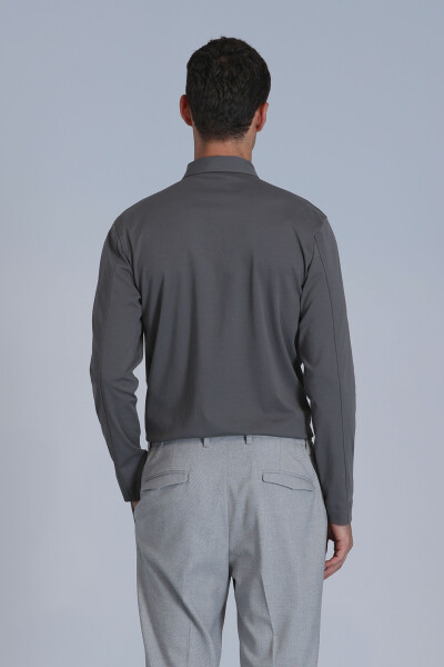 Evan Erkek Uzun Kol Tişört Nefti Yeşil - 6