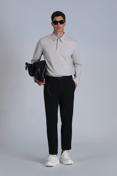 Evan Erkek Uzun Kol Tişört Taş - LUFIAN (1)