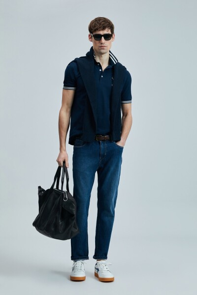 Everes Smart Erkek Polo Tişört Lacivert - LUFIAN (1)