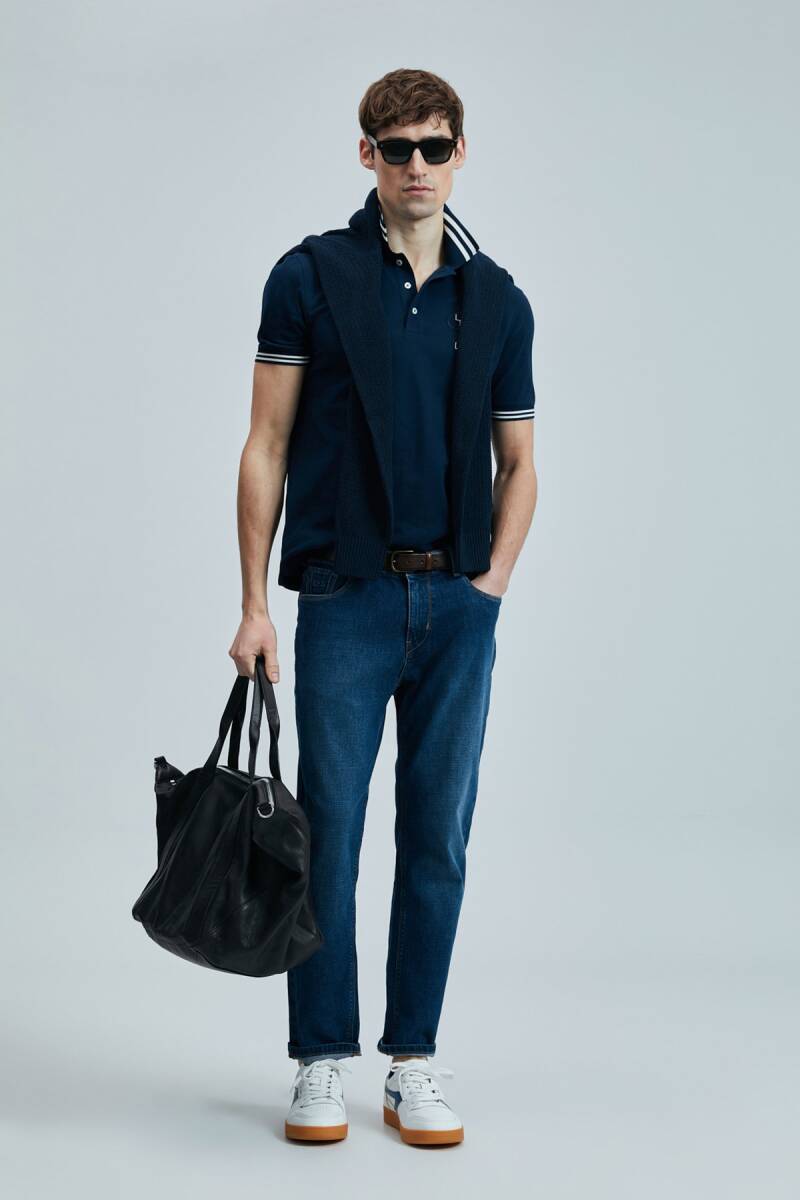 Everes Smart Erkek Polo Tişört Lacivert - 2