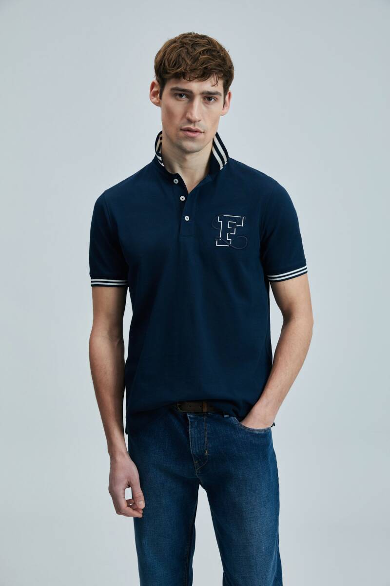 Everes Smart Erkek Polo Tişört Lacivert - 1