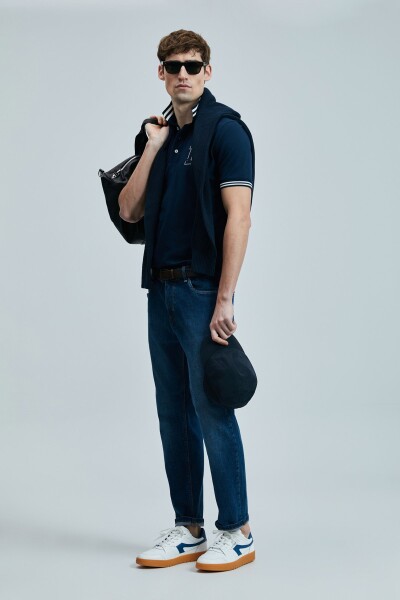 Everes Smart Erkek Polo Tişört Lacivert - 4