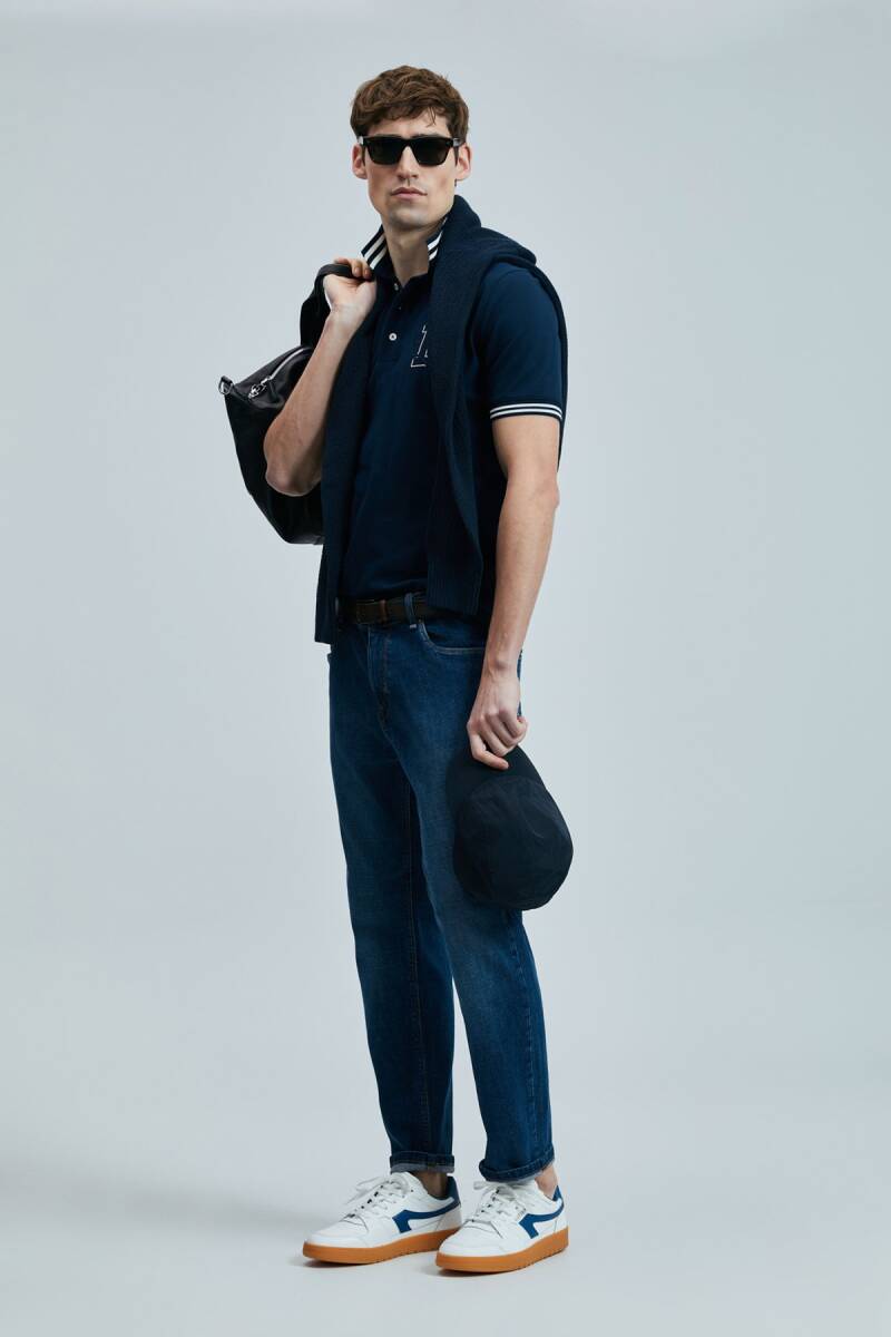 Everes Smart Erkek Polo Tişört Lacivert - 4