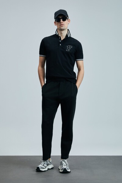 Everes Smart Erkek Polo Tişört Siyah - LUFIAN (1)