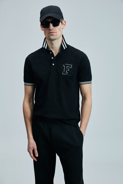 Everes Smart Erkek Polo Tişört Siyah - LUFIAN