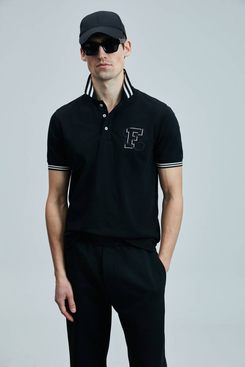 Everes Smart Erkek Polo Tişört Siyah - 1