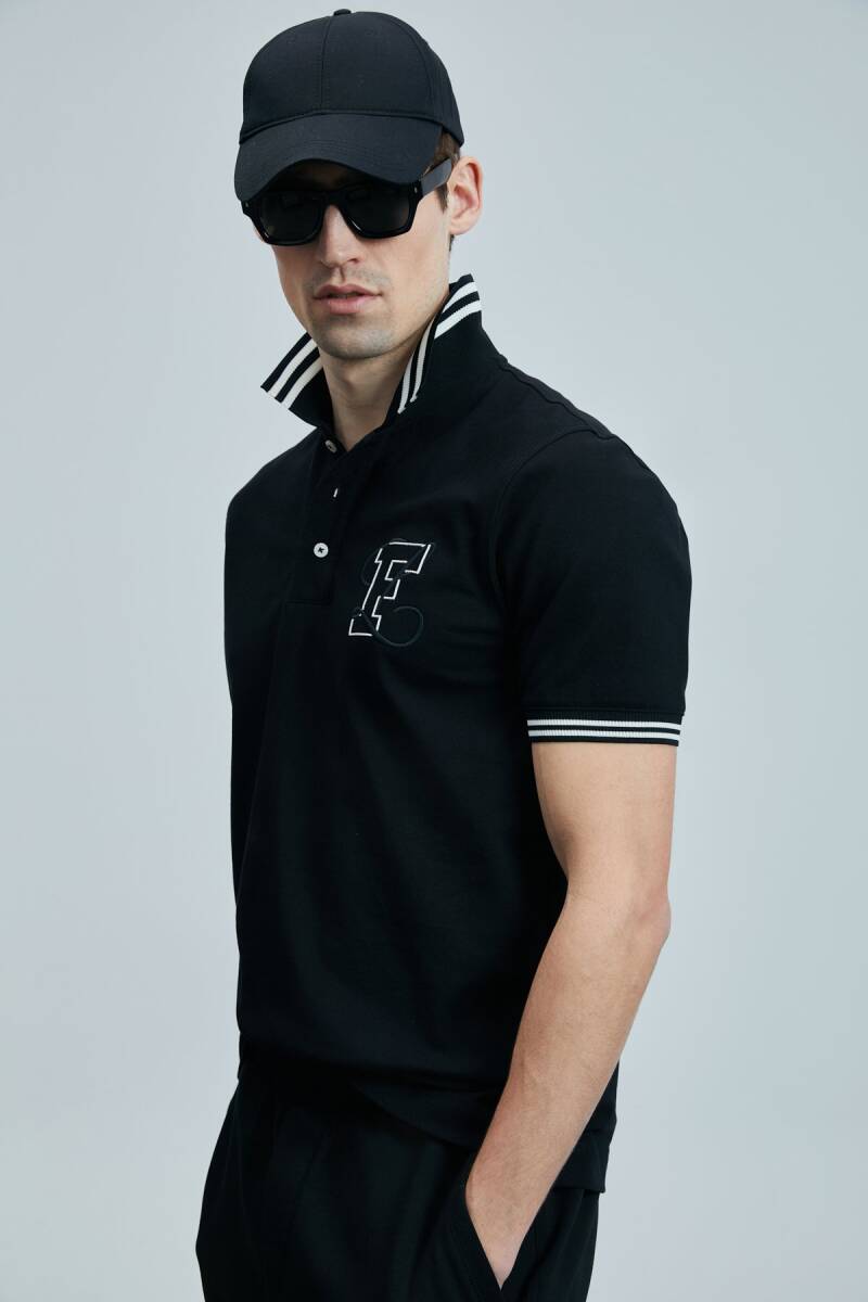 Everes Smart Erkek Polo Tişört Siyah - 3