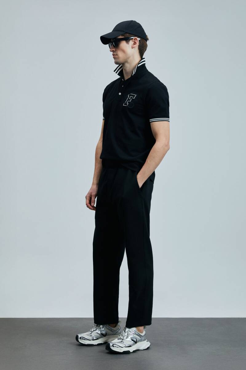 Everes Smart Erkek Polo Tişört Siyah - 5