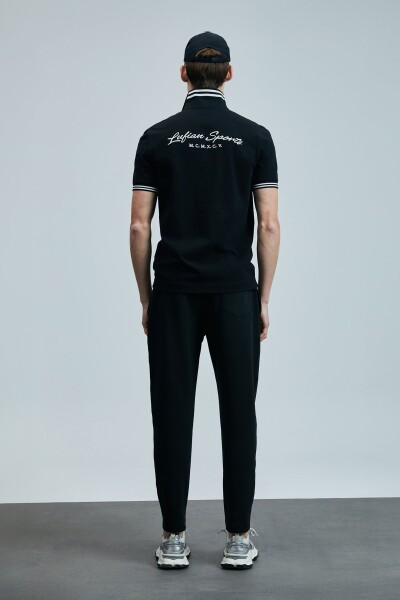 Everes Smart Erkek Polo Tişört Siyah - 6