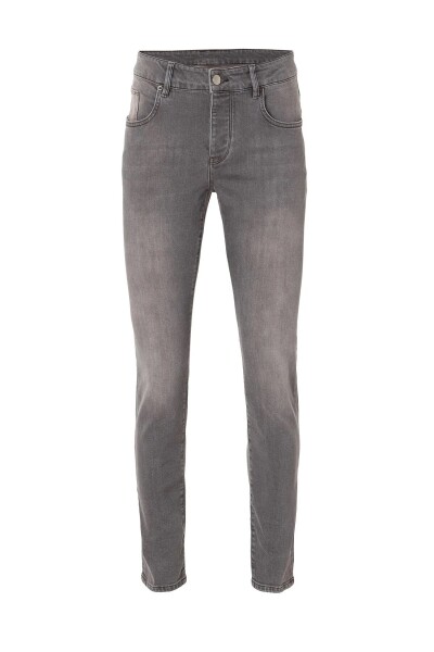 Evlo Kahve Renk Beş Cepli Denim Pantolon - 1