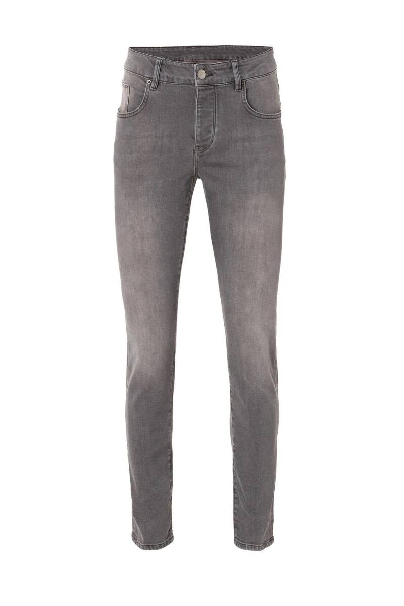 Evlo Kahve Renk Beş Cepli Denim Pantolon - 1