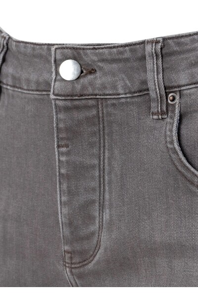Evlo Kahve Renk Beş Cepli Denim Pantolon - 2