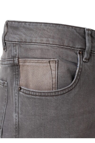 Evlo Kahve Renk Beş Cepli Denim Pantolon - 3