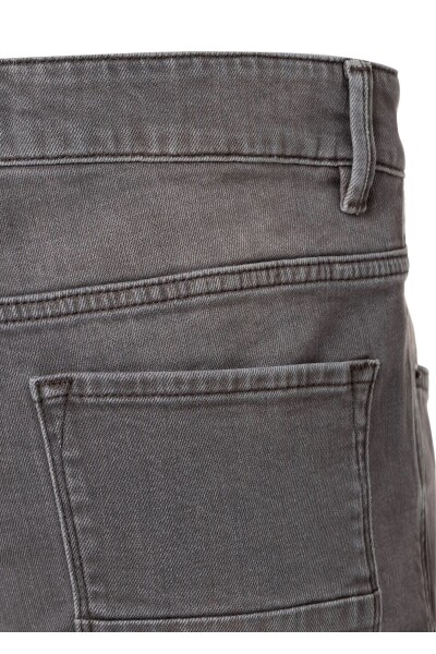 Evlo Kahve Renk Beş Cepli Denim Pantolon - 5