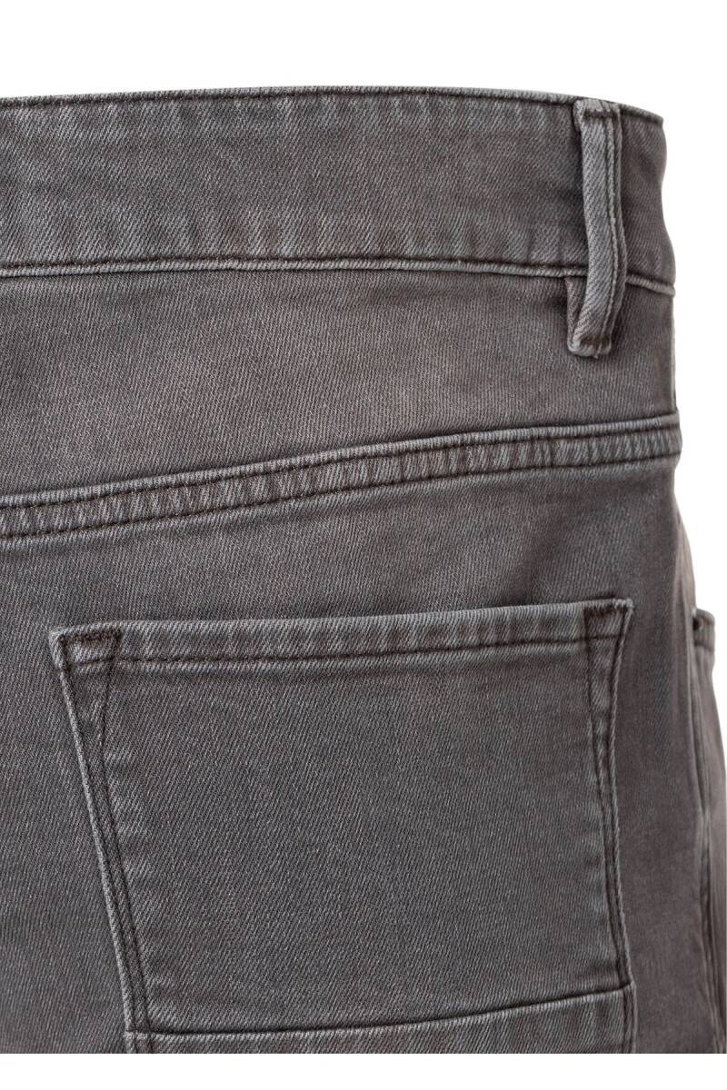 Evlo Kahve Renk Beş Cepli Denim Pantolon - 5