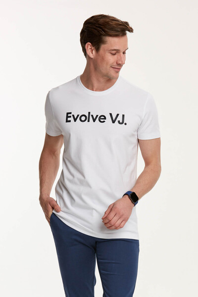 Evolve VJ Printed Round Neck Men's T-Shirt - Thumbnail