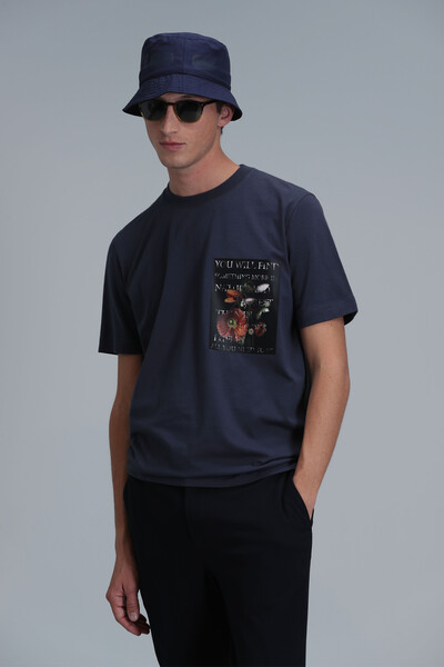 Exotıc Modern Grafik T- Shirt Antrasit 