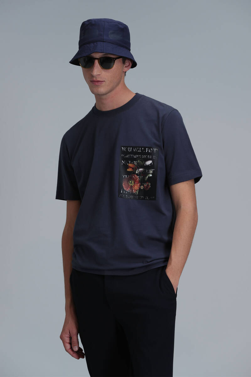 Exotıc Modern Grafik T- Shirt Antrasit - 1