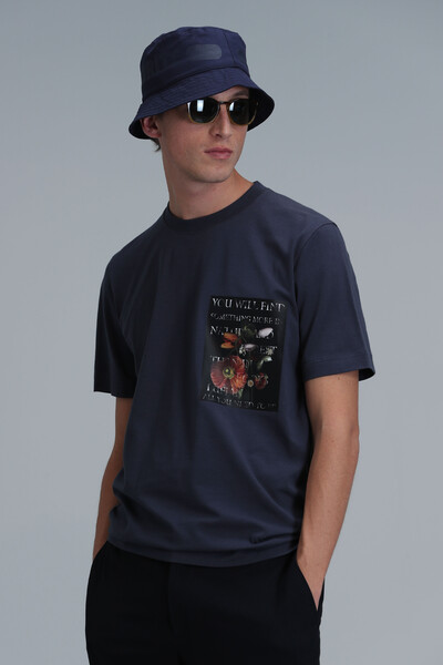 Exotıc Modern Grafik T- Shirt Antrasit - 3