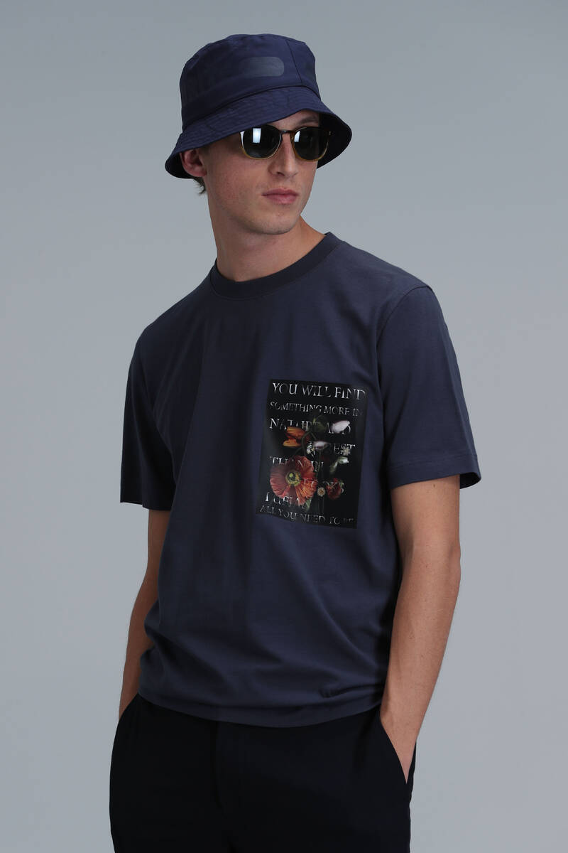 Exotıc Modern Grafik T- Shirt Antrasit - 3