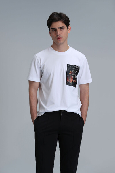 Exotıc Modern Grafik T- Shirt Beyaz - 1