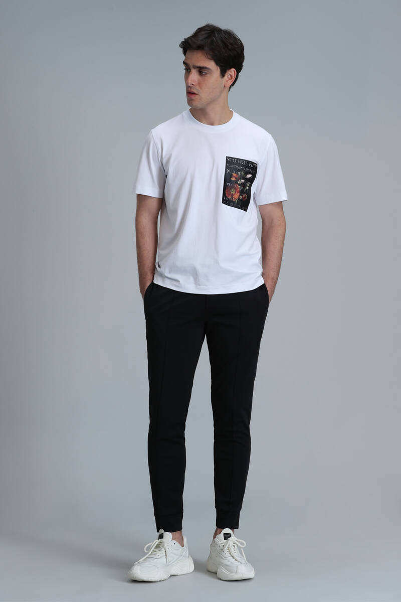 Exotıc Modern Grafik T- Shirt Beyaz - 4