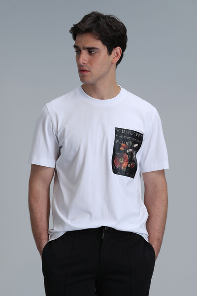 Exotıc Modern Grafik T- Shirt Beyaz - 5