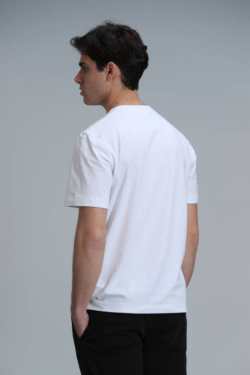 Exotıc Modern Grafik T- Shirt Beyaz - 6