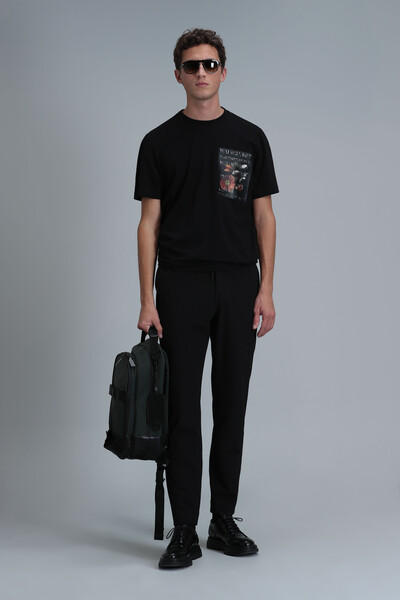 Exotıc Modern Grafik T- Shirt Siyah - 2