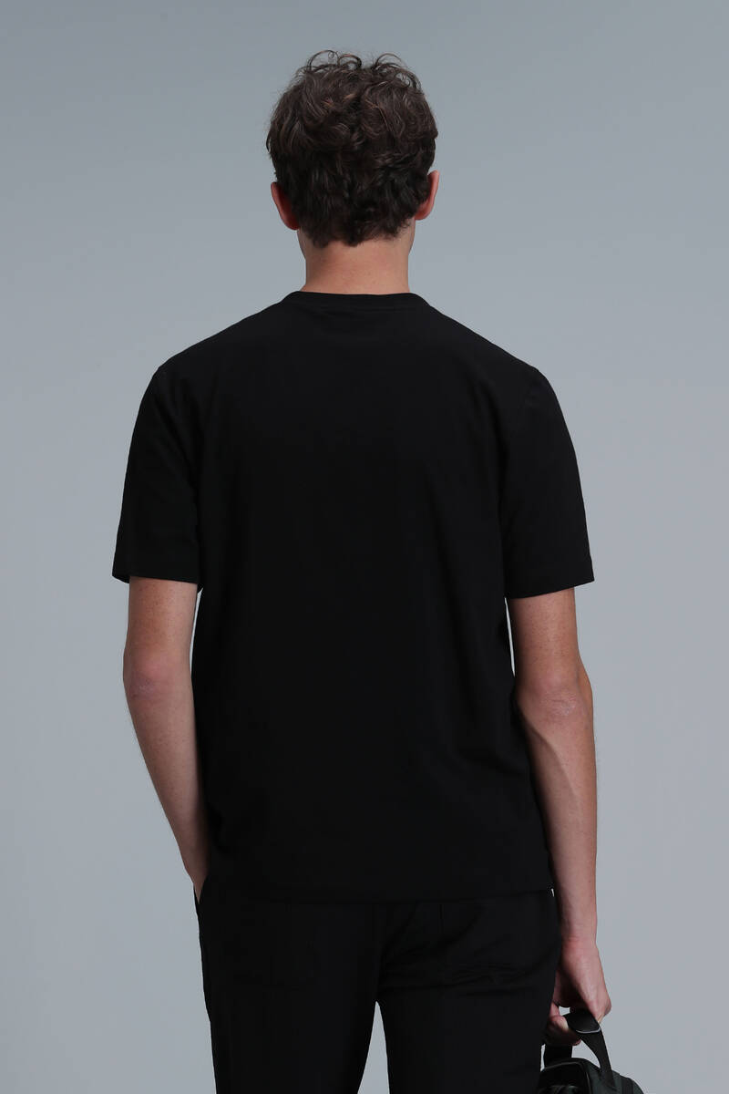 Exotıc Modern Grafik T- Shirt Siyah - 6
